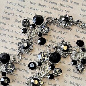 Black Silver Rhinestone Necklace